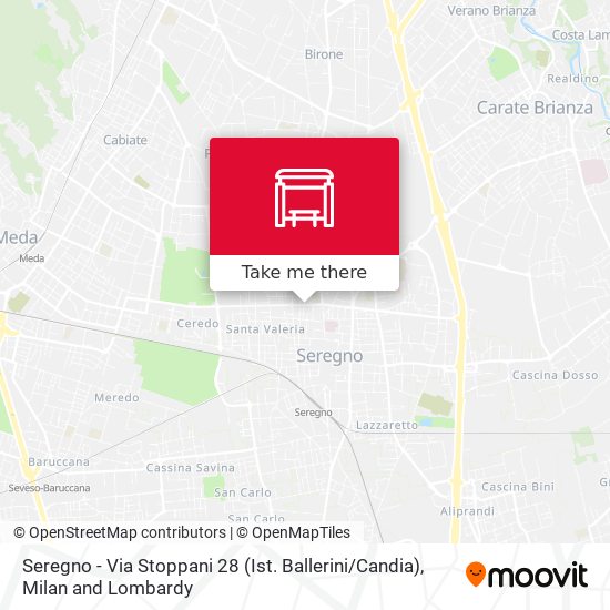 Seregno - Via Stoppani 28 (Ist. Ballerini / Candia) map