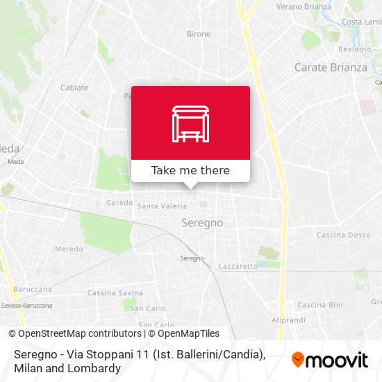 Seregno - Via Stoppani 11 (Ist. Ballerini / Candia) map