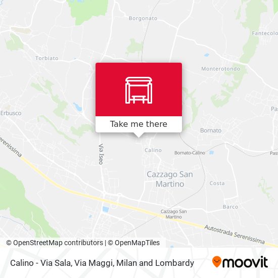 Calino - Via Sala, Via Maggi map
