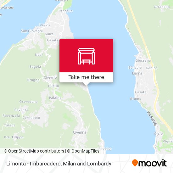 Limonta - Imbarcadero map
