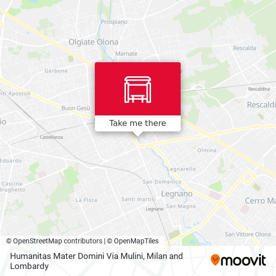 Humanitas Mater Domini Via Mulini map