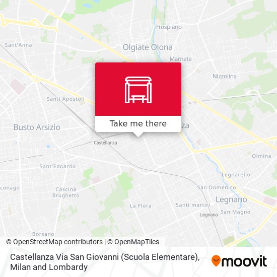 Castellanza Via San Giovanni (Scuola Elementare) map