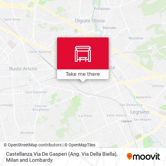 Castellanza Via De Gasperi (Ang. Via Della Biella) map