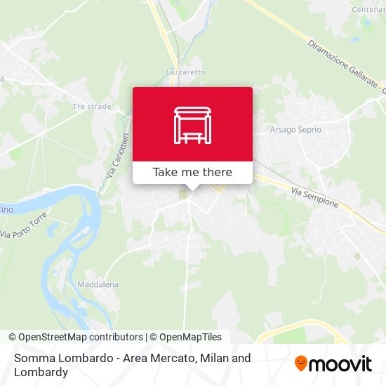 Somma Lombardo - Area Mercato map