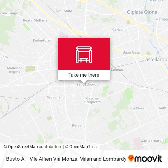 Busto A. - V.le Alfieri Via Monza map