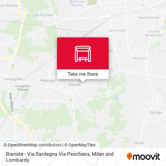 Bienate - Via Sardegna Via Peschiera map