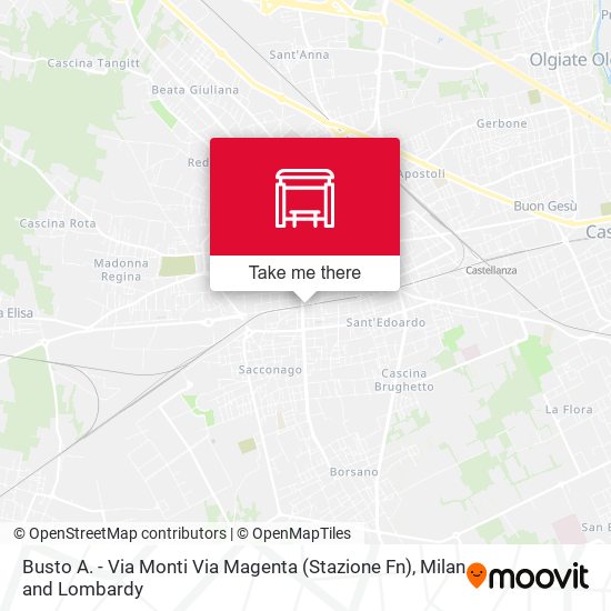 Busto A. - Via Monti Via Magenta (Stazione Fn) map
