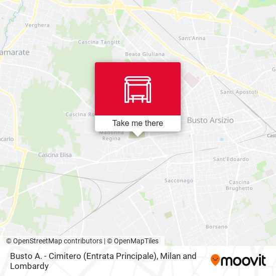 Busto A. - Cimitero (Entrata Principale) map