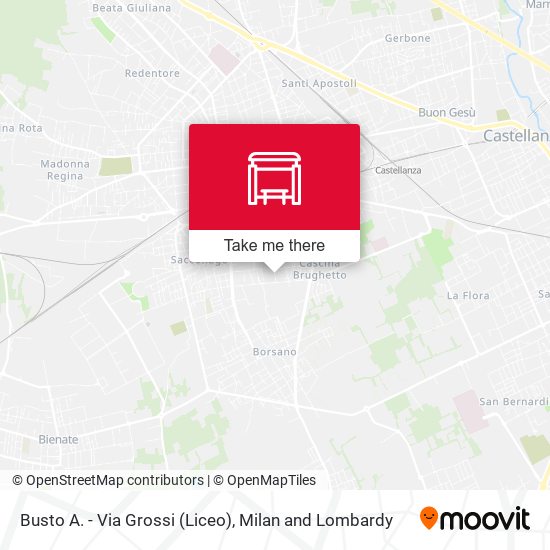 Busto A. - Via Grossi (Liceo) map