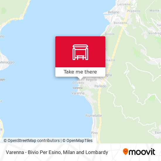 Varenna - Bivio Per Esino map