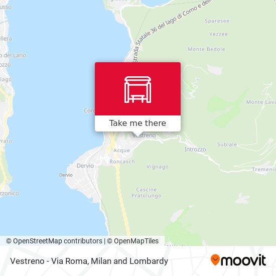 Vestreno - Via Roma map