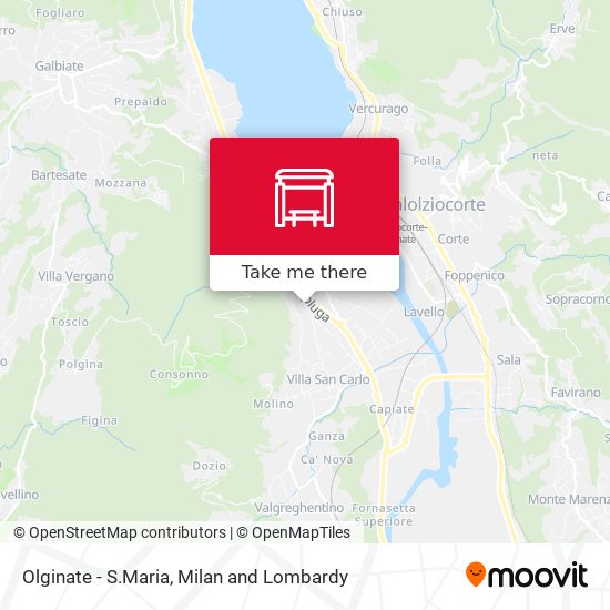 Olginate - S.Maria map