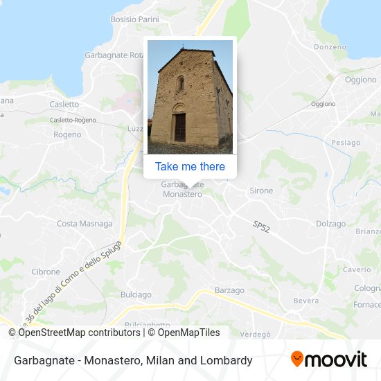 Garbagnate - Monastero map