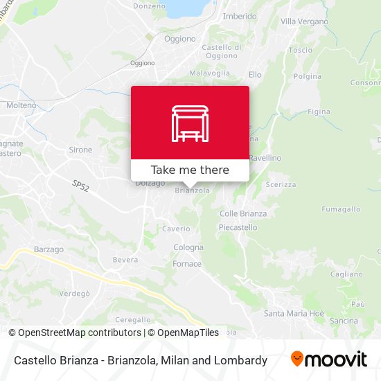 Castello Brianza - Brianzola map