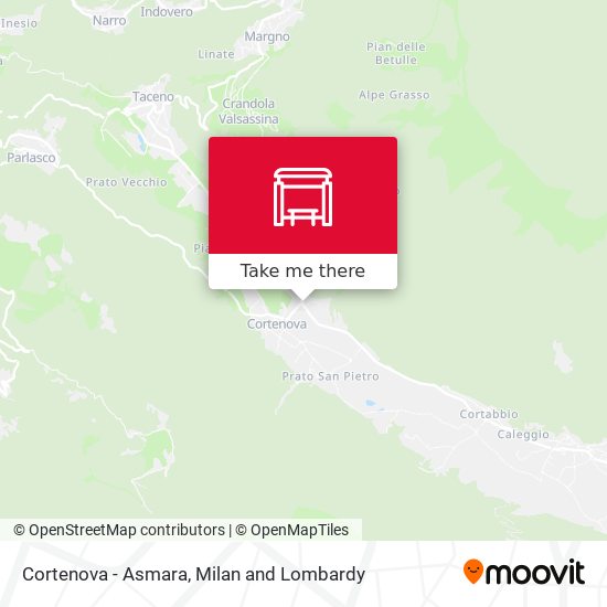 Cortenova - Asmara map