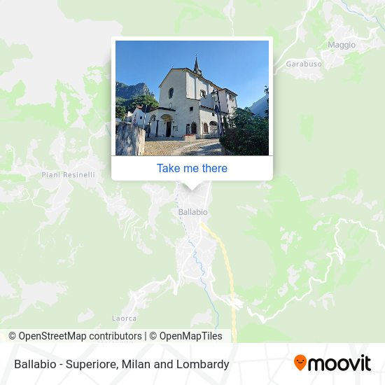 Ballabio - Superiore map