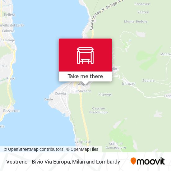 Vestreno - Bivio Via Europa map