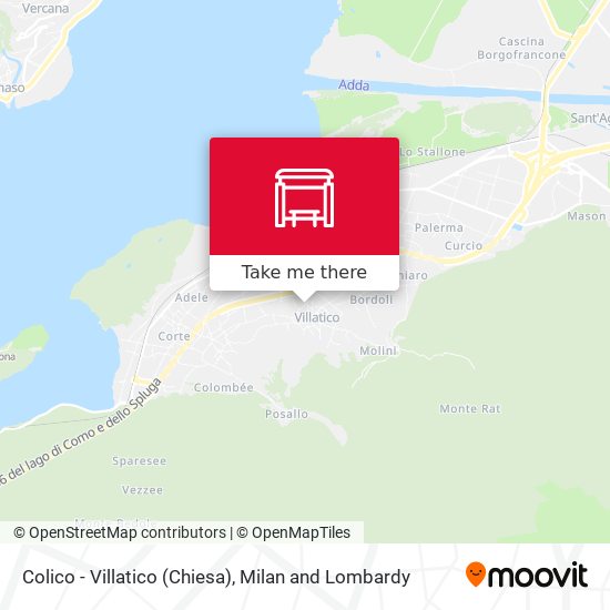 Colico - Villatico (Chiesa) map