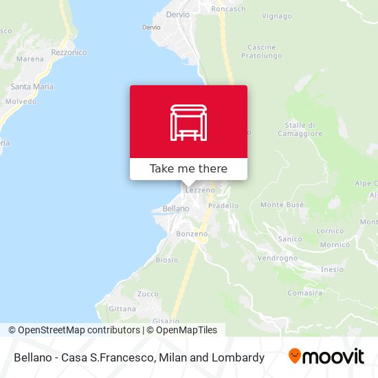 Bellano - Casa S.Francesco map