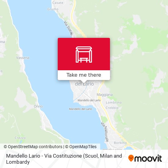 Mandello Lario - Via Costituzione map