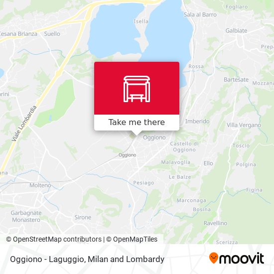 Oggiono - Laguggio map