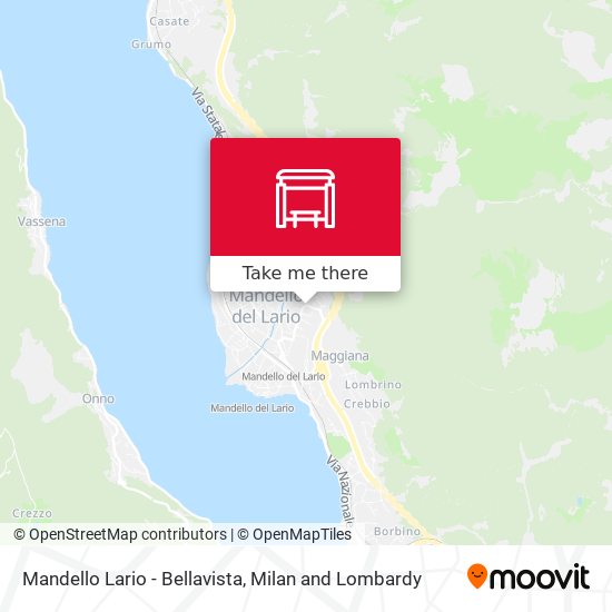 Mandello Lario - Bellavista map