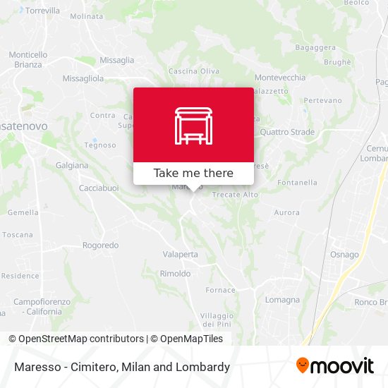 Maresso - Cimitero map