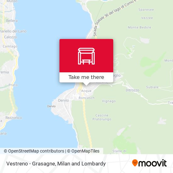 Vestreno - Grasagne map