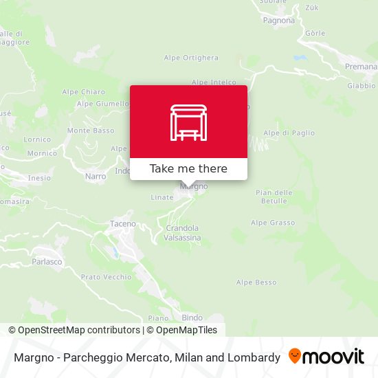 Margno - Parcheggio Mercato map