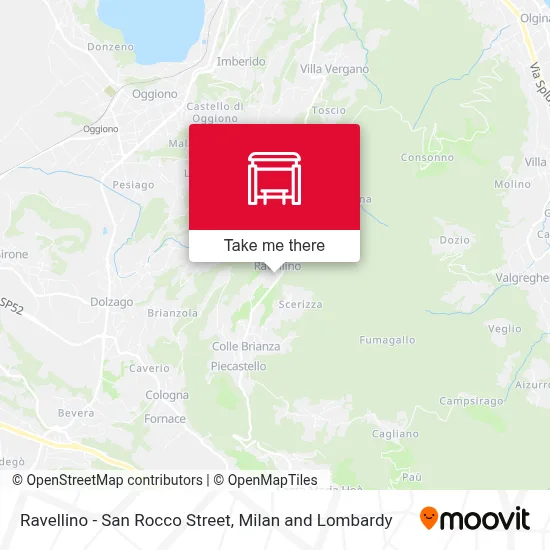 Ravellino - San Rocco Street map