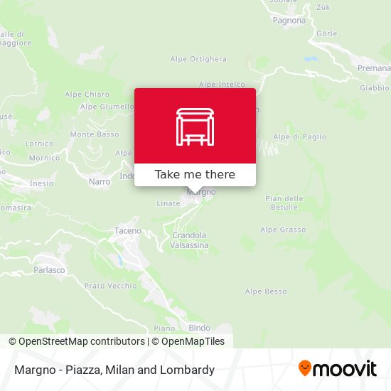 Margno - Piazza map