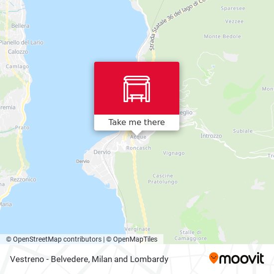 Vestreno - Belvedere map