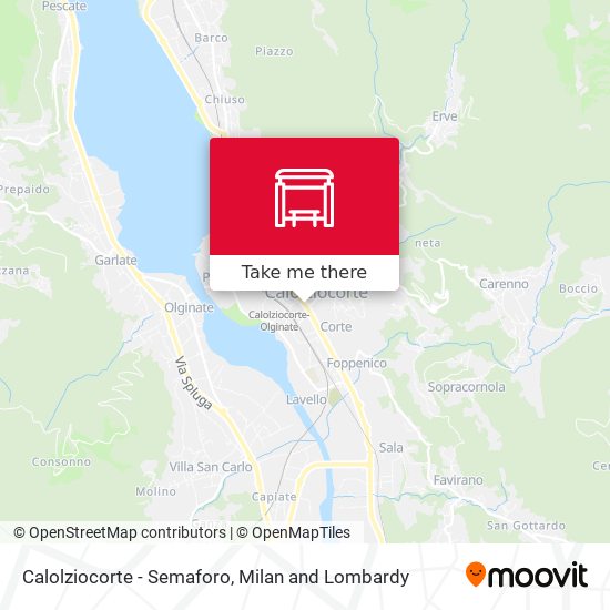 Calolziocorte - Semaforo map