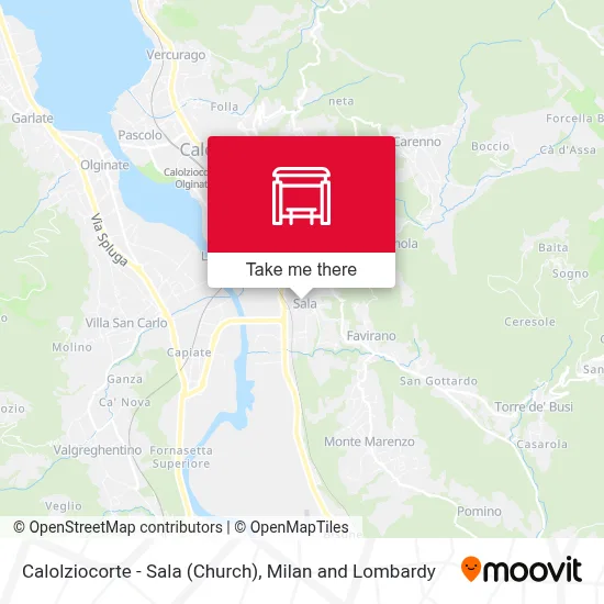 Calolziocorte - Sala (Church) map