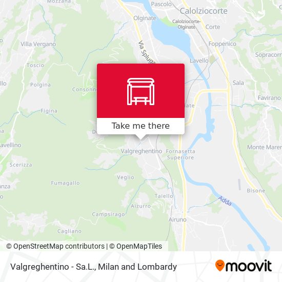Valgreghentino - Sa.L. map