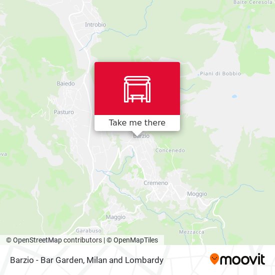 Barzio - Bar Garden map