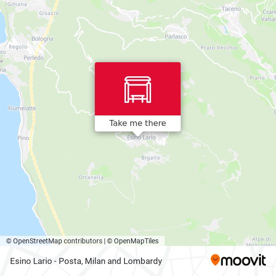 Esino Lario - Posta map