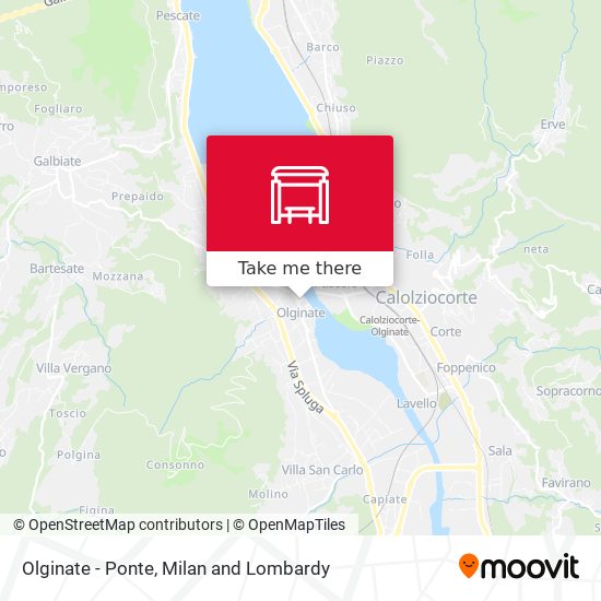 Olginate - Ponte map
