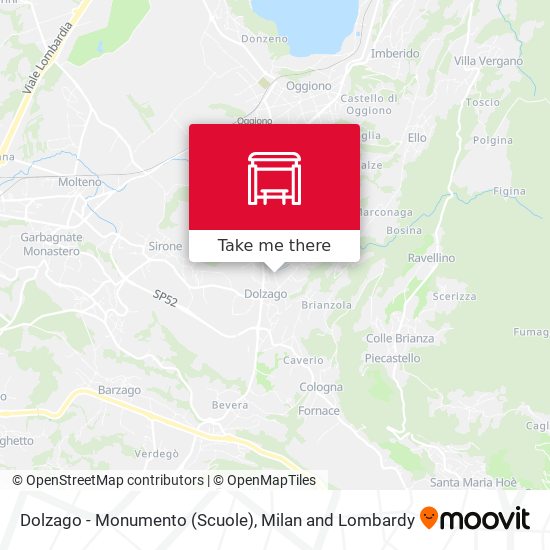 Dolzago - Monumento (Scuole) map