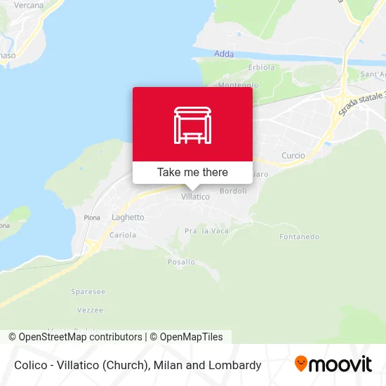 Colico - Villatico (Church) map