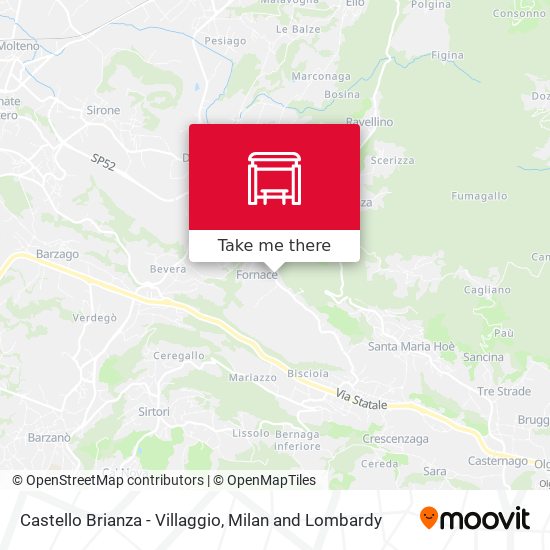 Castello Brianza - Villaggio map