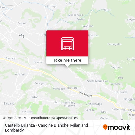 Castello Brianza - Cascine Bianche map