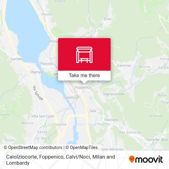 Calolziocorte, Foppenico, Calvi / Noci map