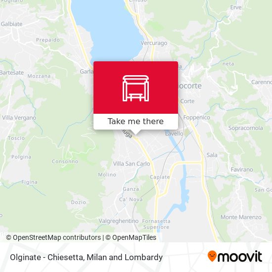 Olginate - Chiesetta map