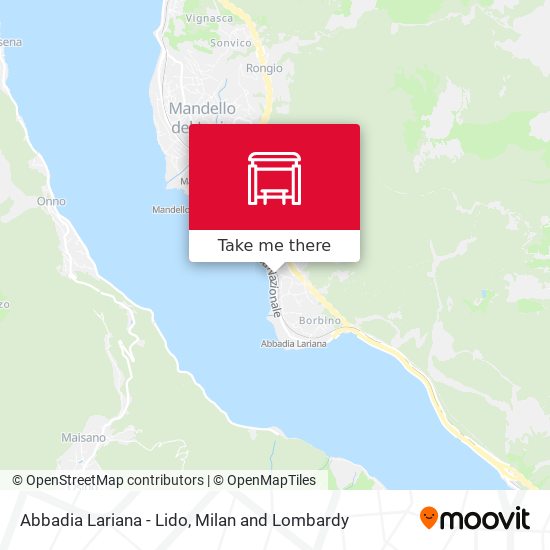 Abbadia Lariana - Lido map