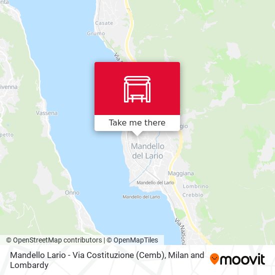 Mandello Lario - Via Costituzione (Cemb) map