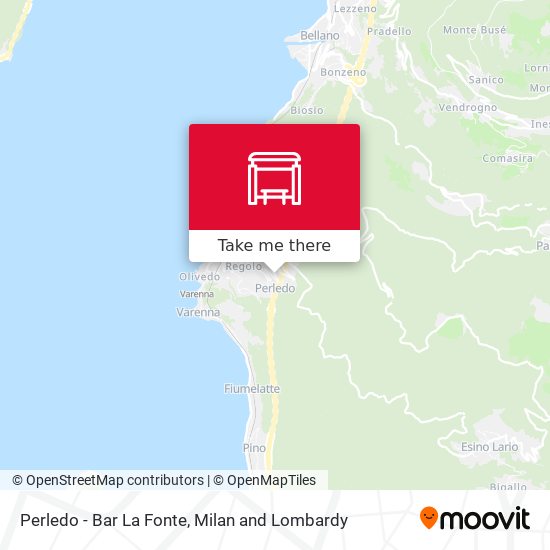 Perledo - Bar La Fonte map