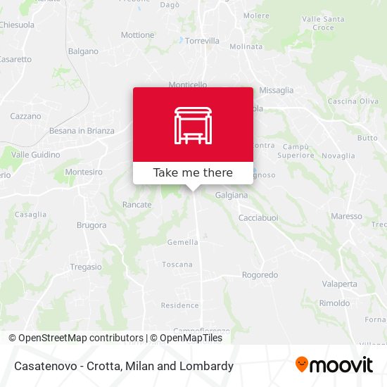 Casatenovo - Crotta map