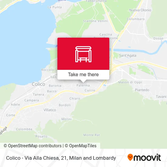 Colico - Church Street, 21 map