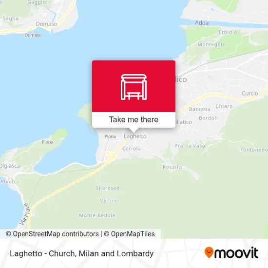 Laghetto - Church map